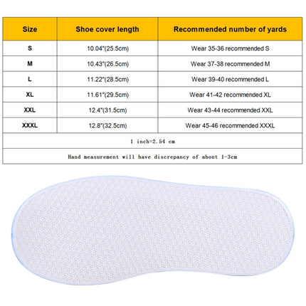 Fashion PVC Non-slip Waterproof Thick-soled Shoe Cover Size: M, Size: M