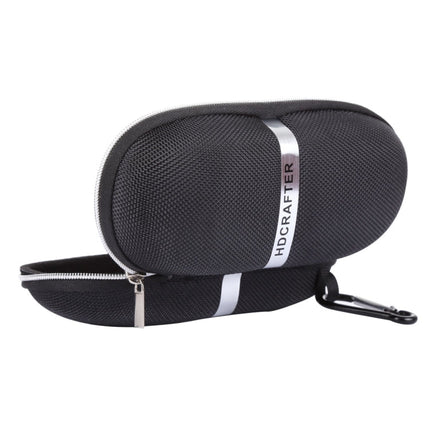 HDCRAFTER E-001 Sunglasses Zipper Style Solid Glasses Protection Case + Microfiber Cloth, Size: 16*7*4cm, HDCRAFTER E-001 Glasses Case