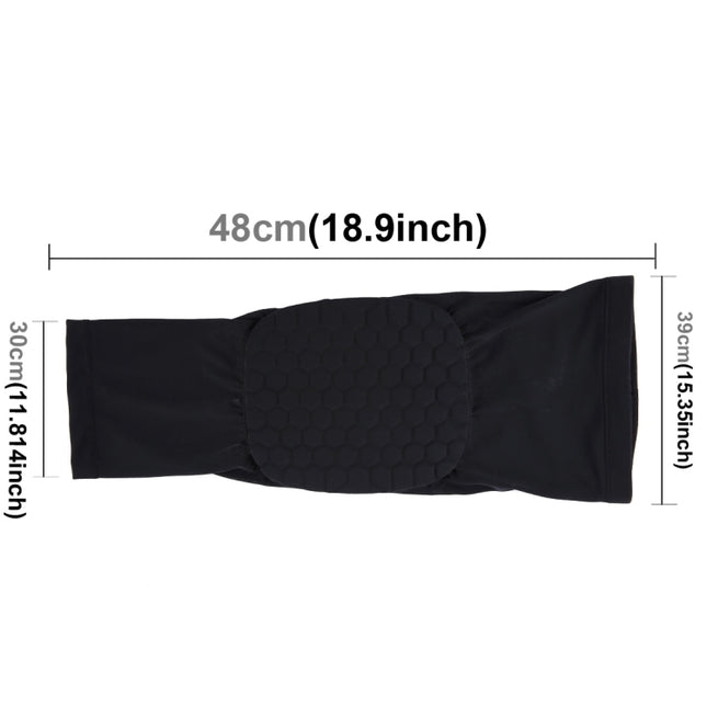 1 PC Beehive Shaped Sports Collision-resistant Lycra Elastic Knee Support Guard, Long Version, Size: XL, XL