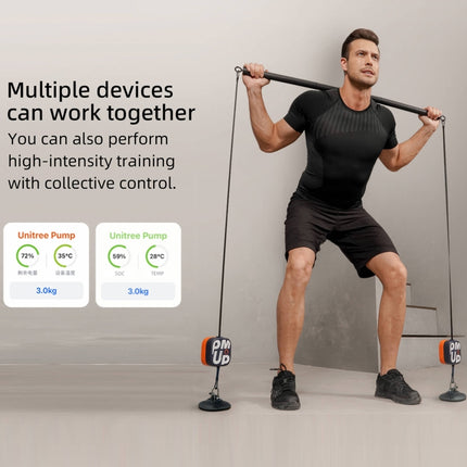Unitree Pump Portable Home Gym Pump 4.4-44lbs Adjustable Resistance Cable Machine, Pump(Dark Blue), Pump(Blue Orange), Pump(White), Pump(Pink)