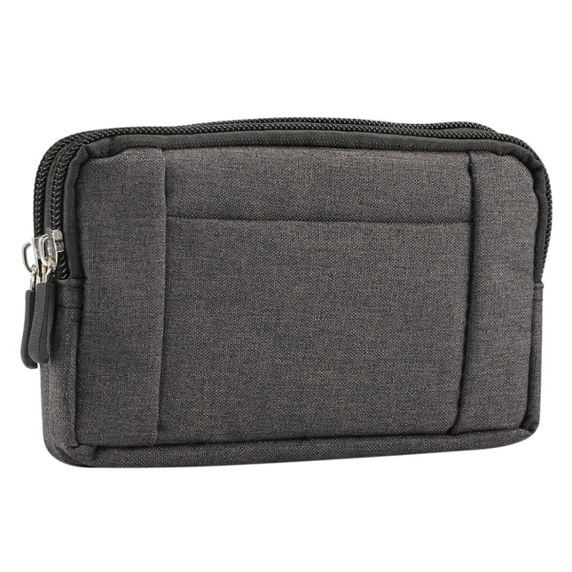 Sports Denim Universal Phone Bag Waist Bag for 5.5~6.3 inch Smartphones, Size: L, L
