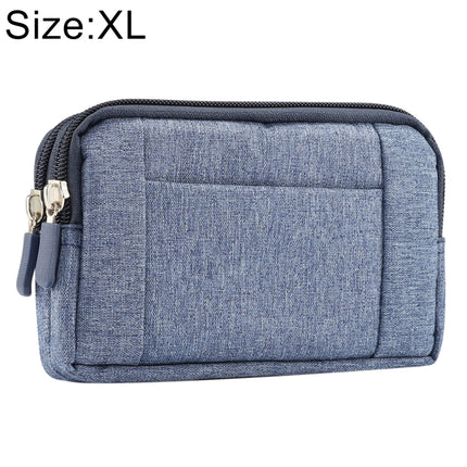 Sports Denim Universal Phone Bag Waist Bag for 6.4~6.5 inch Smartphones, Size: XL, XL