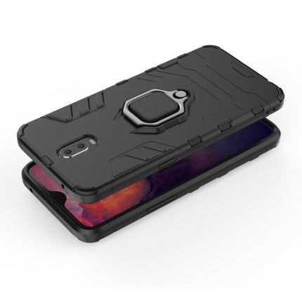 PC + TPU Shockproof Protective Case for OPPO R17, with Magnetic Ring Holder