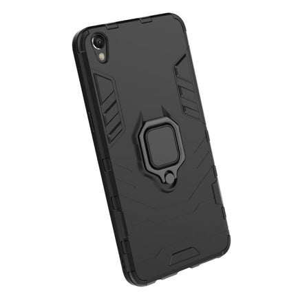 PC + TPU Shockproof Protective Case for OPPO R9 Plus, with Magnetic Ring Holder