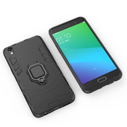 PC + TPU Shockproof Protective Case for OPPO R9 Plus, with Magnetic Ring Holder