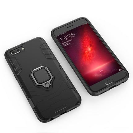 PC + TPU Shockproof Protective Case for OPPO R11, with Magnetic Ring Holder