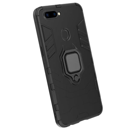 PC + TPU Shockproof Protective Case for OPPO R11s, with Magnetic Ring Holder