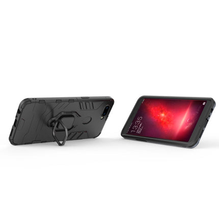 PC + TPU Shockproof Protective Case for OPPO R11s, with Magnetic Ring Holder