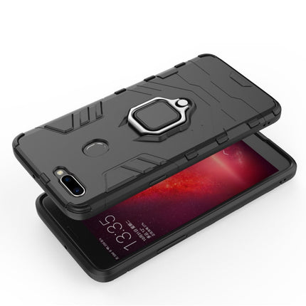 PC + TPU Shockproof Protective Case for OPPO R11s Plus, with Magnetic Ring Holder