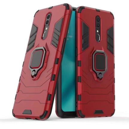 Shockproof PC + TPU Case with Magnetic Ring Holder for OPPO F11 / A9
