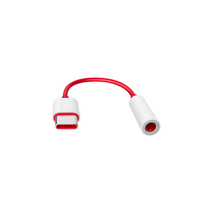 Official OnePlus D602 USB-C to 3.5mm Adapter - Red (For OnePlus only)