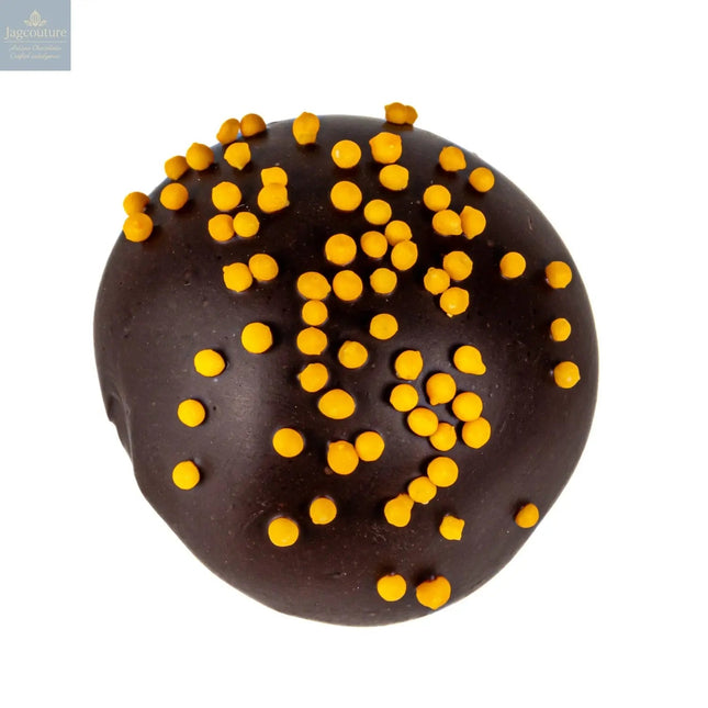 Orange truffle - flavoured oatmilk ganache in dark chocolate 12.8g