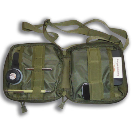 Medium Water-Resistant Nylon Sketching Case (with Strap + Carabiner)