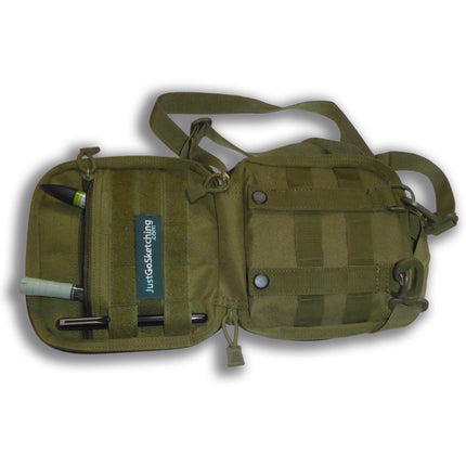 Medium Water-Resistant Nylon Sketching Case (with Strap + Carabiner)