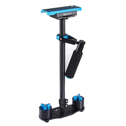 PULUZ 38.5-61cm Carbon Fibre Handheld Stabilizer for DSLR & DV Digital Video & Cameras, Load Range: 0.5-3kg, P60T Black, P60T Blue, P60T Red, RU Stock P60T Black