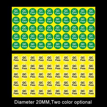 1000 PCS Round Shape QC Pass Sticker QC Pass Label
