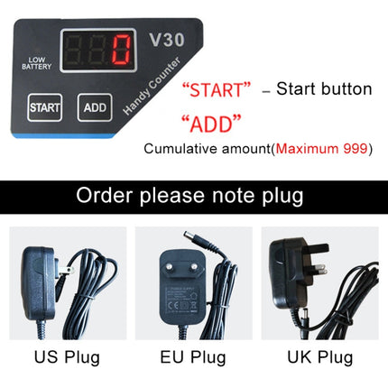 V30 Mini Portable Multi Paper Currency Counting Money Counter, UK Plug, UK Plug