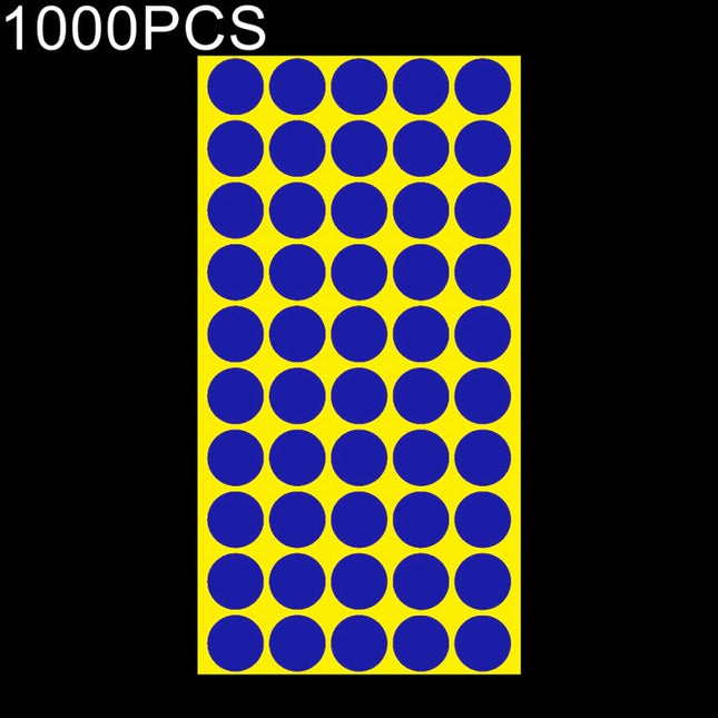 1000 PCS Round Shape Self-adhesive Colorful Mark Sticker Mark Label