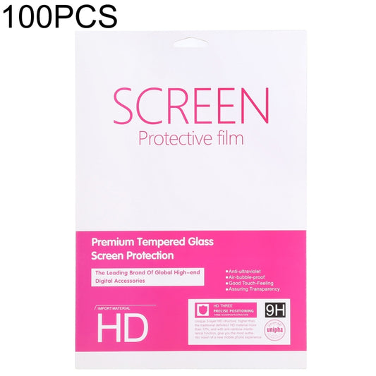 100 PCS For 10 inch Tempered Glass Film Screen Protector Paper Package, 10 inch