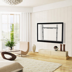 ProperAV Flat TV Wall Bracket (32" - 55" / 40kg Capacity / VESA Max. 400x400) - Black