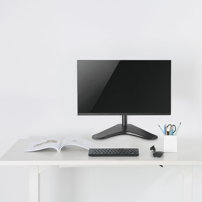 ProperAV Desk Monitor Stand 17" - 34" Freestanding Base VESA Max 100x100
