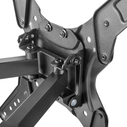 ProperAV Corner TV Wall Bracket (23" - 55" / 45kg Capacity / VESA Max. 400x400) - Black