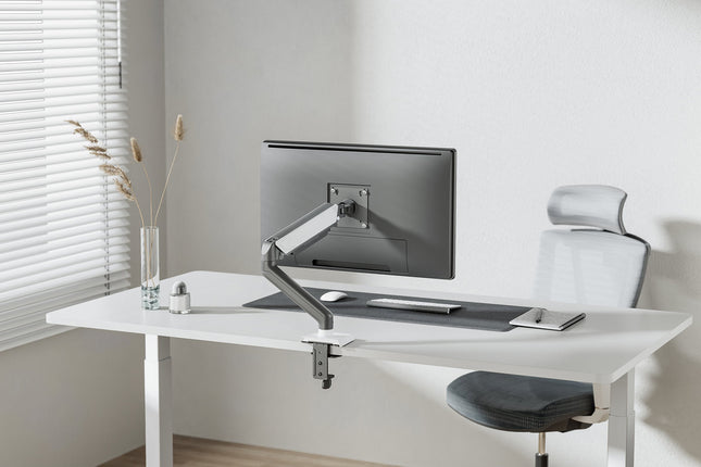 ProperAV Desk Monitor Mount 17" - 32" Gas Spring Swing Arm VESA Max 100x100