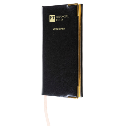 2026 Portrait Pocket Diary - Week to View - Black (PC-26)