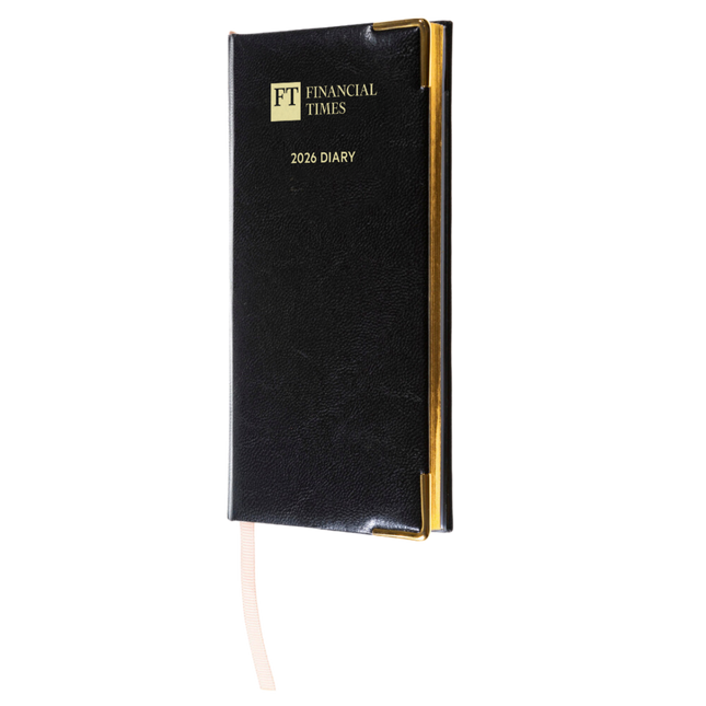 2026 Portrait Pocket Diary - Week to View - Black (PC-26)