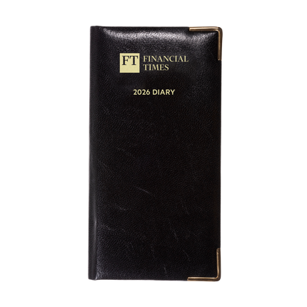 2026 Portrait Pocket Diary - Week to View - Black (PC-26)