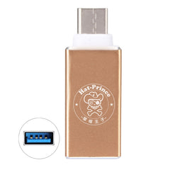 ENKAY Hat-Prince HC-3 Aluminium Alloy USB 3.0 Female to USB-C / Type-C 3.1 Male Data Transmission Charging Adapter