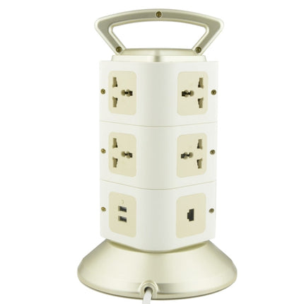 VONETS WiFi-SB-L3 3 Layers with 8 Outlets + 2 USB Ports + RJ45 Port 300Mbps WiFi Repeater Smart Power Sockets, EU Plug, Cable Length: 2m