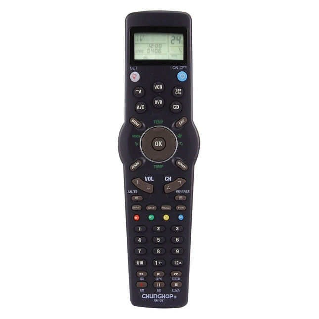 CHUNGHOP RM-L991 Universal LCD Remote Controller with Learning Function for TV VCR SAT CBL DVD CD A/C