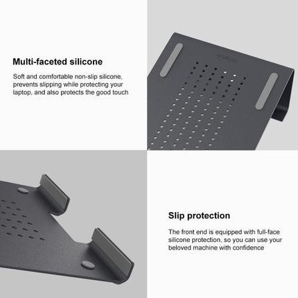 Aluminum Cooling Stand for Laptop, Suitable for Mac Air, Mac Pro,  iPad, and Other 11-17 inch Laptops, Aluminum Stand Silver, Aluminum Stand Grey, Aluminum Stand Gold
