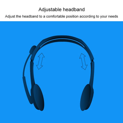Logitech H110 Dual 3.5mm Audio Plugs Stereo Headset, H110