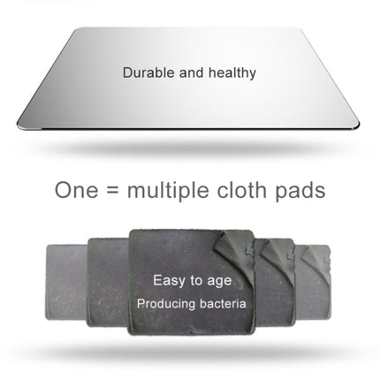 Circle Shape Aluminum Alloy Double-sided Non-slip Mat Desk Mouse Pad, Circle Shape