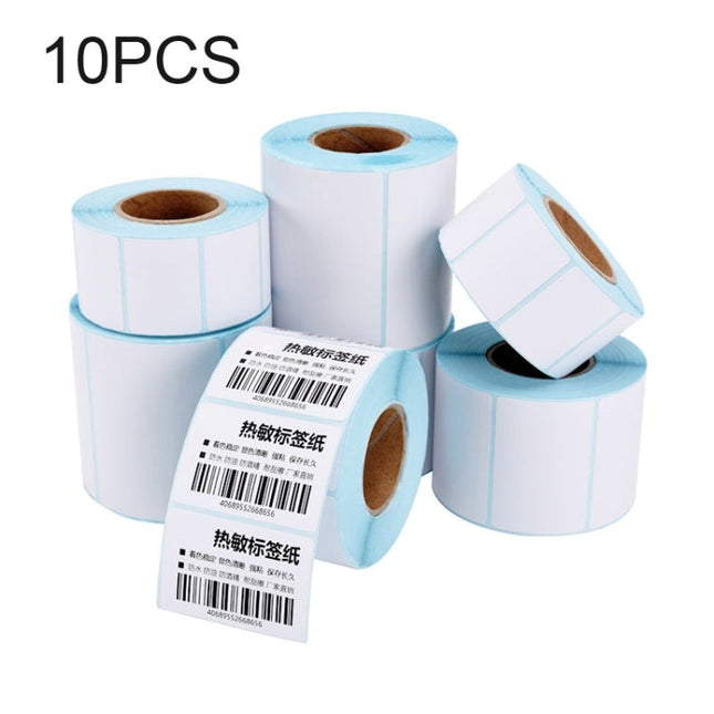 10 PCS 40x20x1500 Self-adhesive Thermal Barcode Label Paper, 40x20x1500