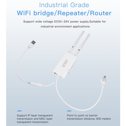 VONETS VAP11S 2.4G Mini Wireless Bridge 300Mbps WiFi Repeater with 2 Antennas, VAP11S