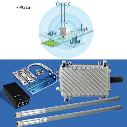 COMFAST CF-WA700 Qualcomm AR9341 300Mbps/s Outdoor Wireless Network Bridge with Dual Antenna 48V POE Adapter & AP / Router Mode, Classfication Function, 85 Devices Connecting Synchronously