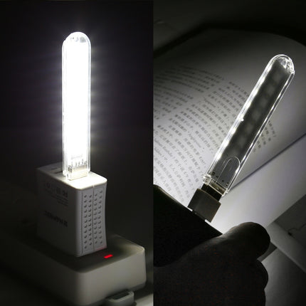 8LEDs 5V 200LM USB LED Book Light Portable Night Light, with 8 Pin Adapter, with 8 Pin  Adapter