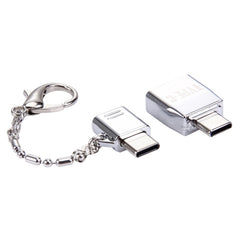 Micro USB Female to USB-C / Type-C Male + USB 2.0 Female to USB-C / Type-C Male Metal Adapter