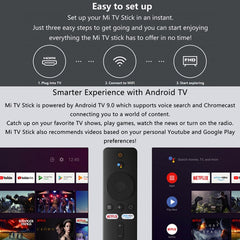 Original Xiaomi Mi Android TV Stick, Quad Core Cotex A53, RAM 1GB + ROM 8GB, Global Version, EU Plug