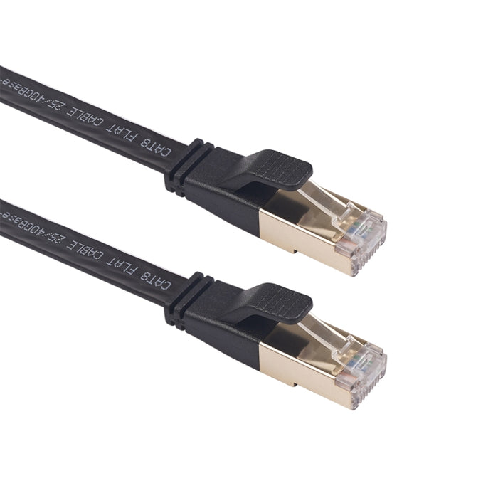 CAT8-2 Double Shielded CAT8 Flat Network LAN Cable, Length: 15m, 15m