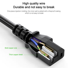 10A 250V 3 Pin Computer PC Power Cable, Length: 1.8m, AU Plug, Double Heads AU Plug