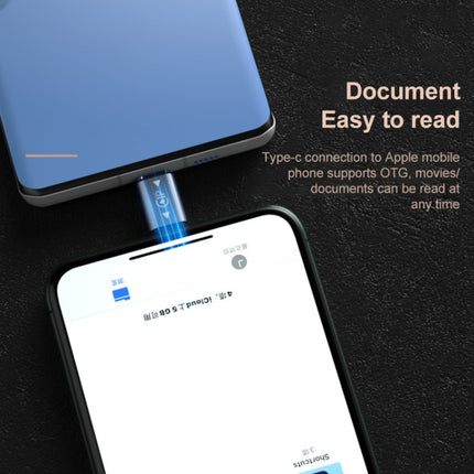 USB-C / Type-C Male to 8 Pin Male Charging + Data Transmission + OTG Adapter, Type-C Male to 8 Pin Male
