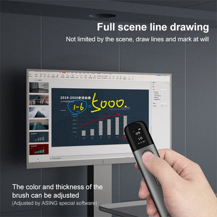 ASiNG A9 32GB Green Light Multifunctional PPT Touch Laser Page Turning Pen Wireless Presenter