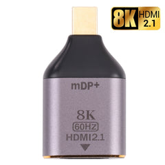 8K 60Hz HDMI 2.1 Female to Mini DP Male Adapter, Mini DP Male