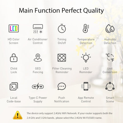 NEO NAS-RT01W WiFi Smart Color Screen Infrared Air Conditioner Controller Thermostat