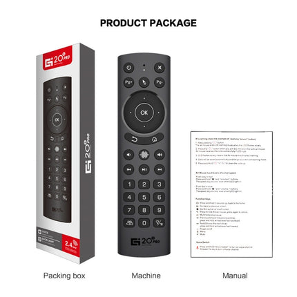 G20S Pro Voice Backlight Version 2.4G Air Mouse Remote Control, G20S Pro