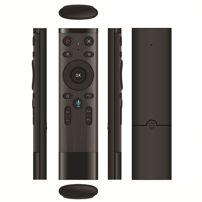 Q5 Gyroscope + Voice Foreign Version USB 2.4G Wireless Voice Flying Mouse Remote Control, Support Set-Top Box / Computer, Gyroscope + Voice